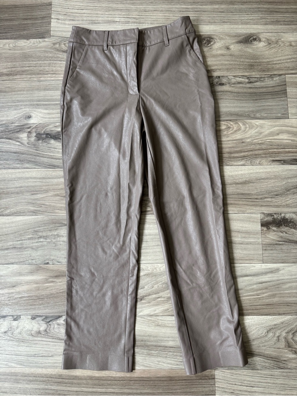Commando Faux Leather 7/8 Trouser in Ash Size Extra Small